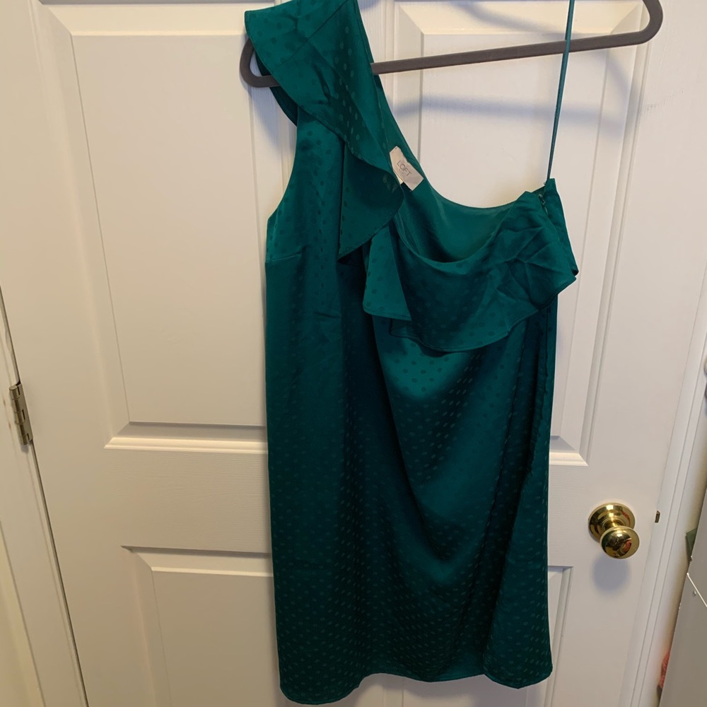 Ann Taylor Loft one shoulder dress